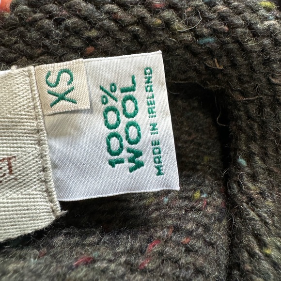 Aran Unisex Sweater Market Wool Hoodie With Pouch Pocket Size XS - Picture 10 of 13